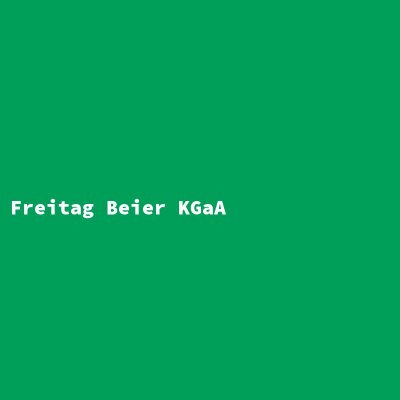 Hersteller: Freitag Beier KGaA