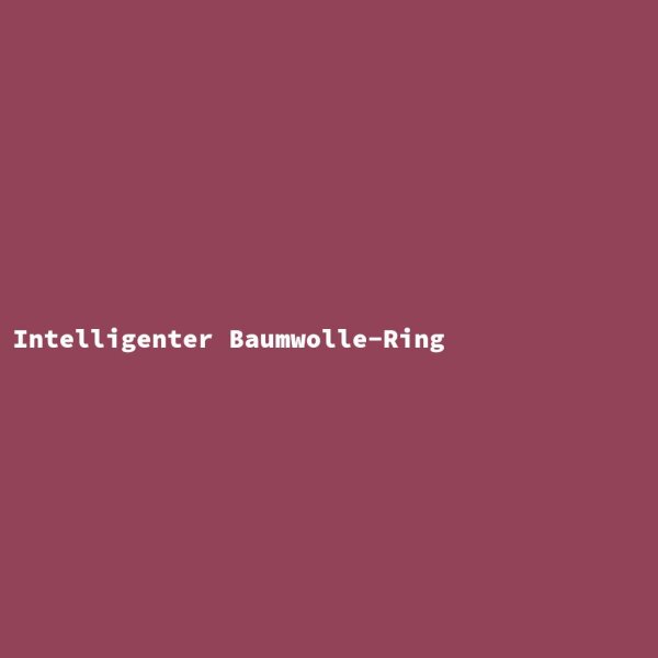Intelligenter Baumwolle-Ring