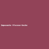 Imposante Viscose-Socke