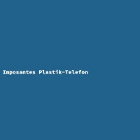 Imposantes Plastik-Telefon