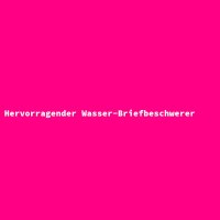 Hervorragender Wasser-Briefbeschwerer