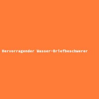 Hervorragender Wasser-Briefbeschwerer
