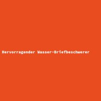 Hervorragender Wasser-Briefbeschwerer