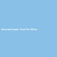 Unterhaltsame Plastik-M&uuml;tze