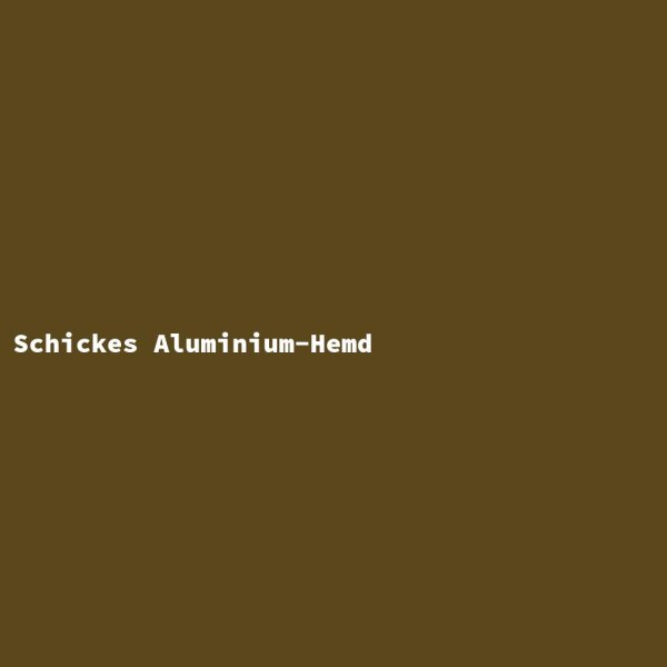 Schickes Aluminium-Hemd