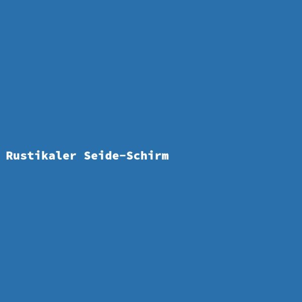 Rustikaler Seide-Schirm