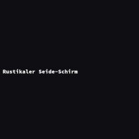 Rustikaler Seide-Schirm