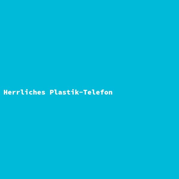 Herrliches Plastik-Telefon