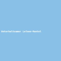 Unterhaltsamer Leinen-Mantel